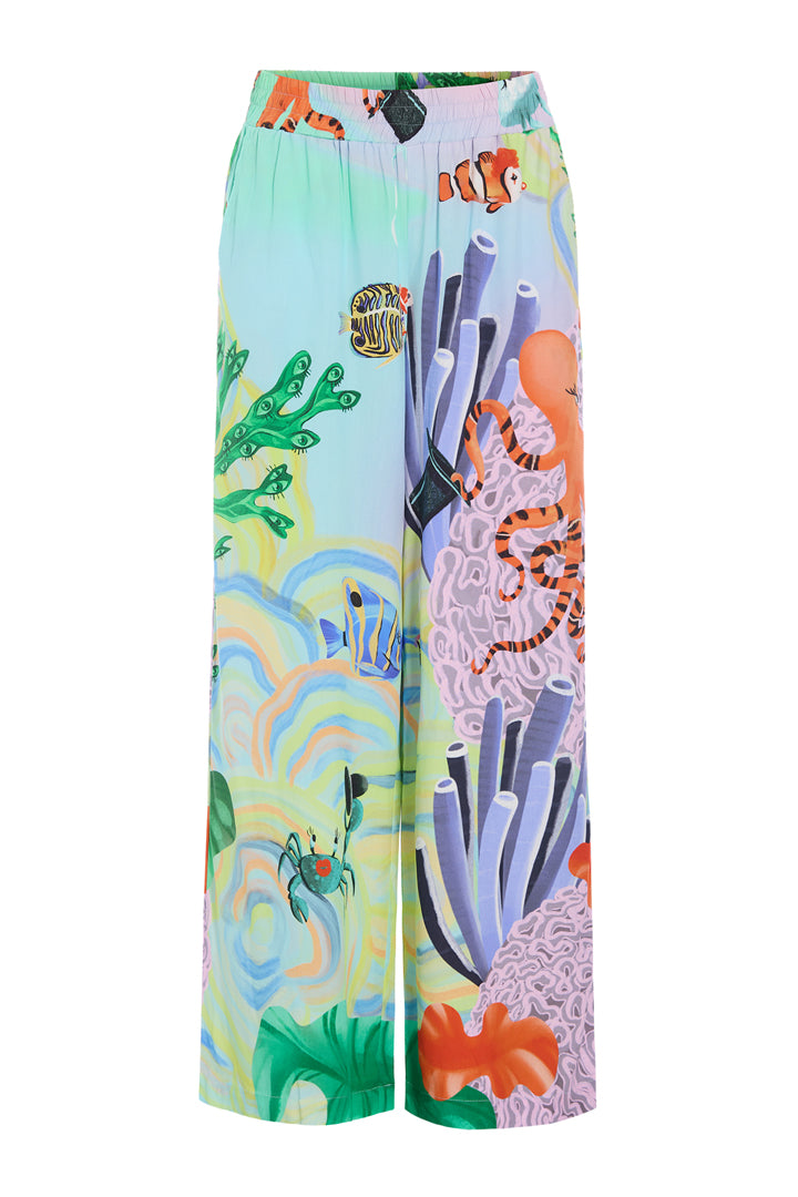 HUNKØN Sandy Trousers Trousers Ocean Life Art Print