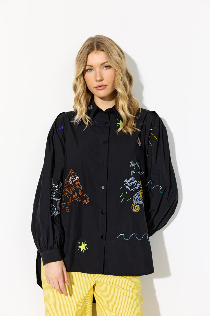 HUNKØN Sasha Shirt Shirts Black