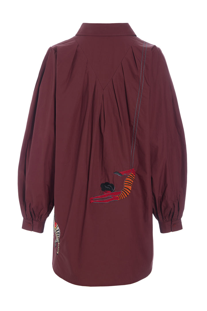 HUNKØN Sasha Shirt Shirts Oxblood