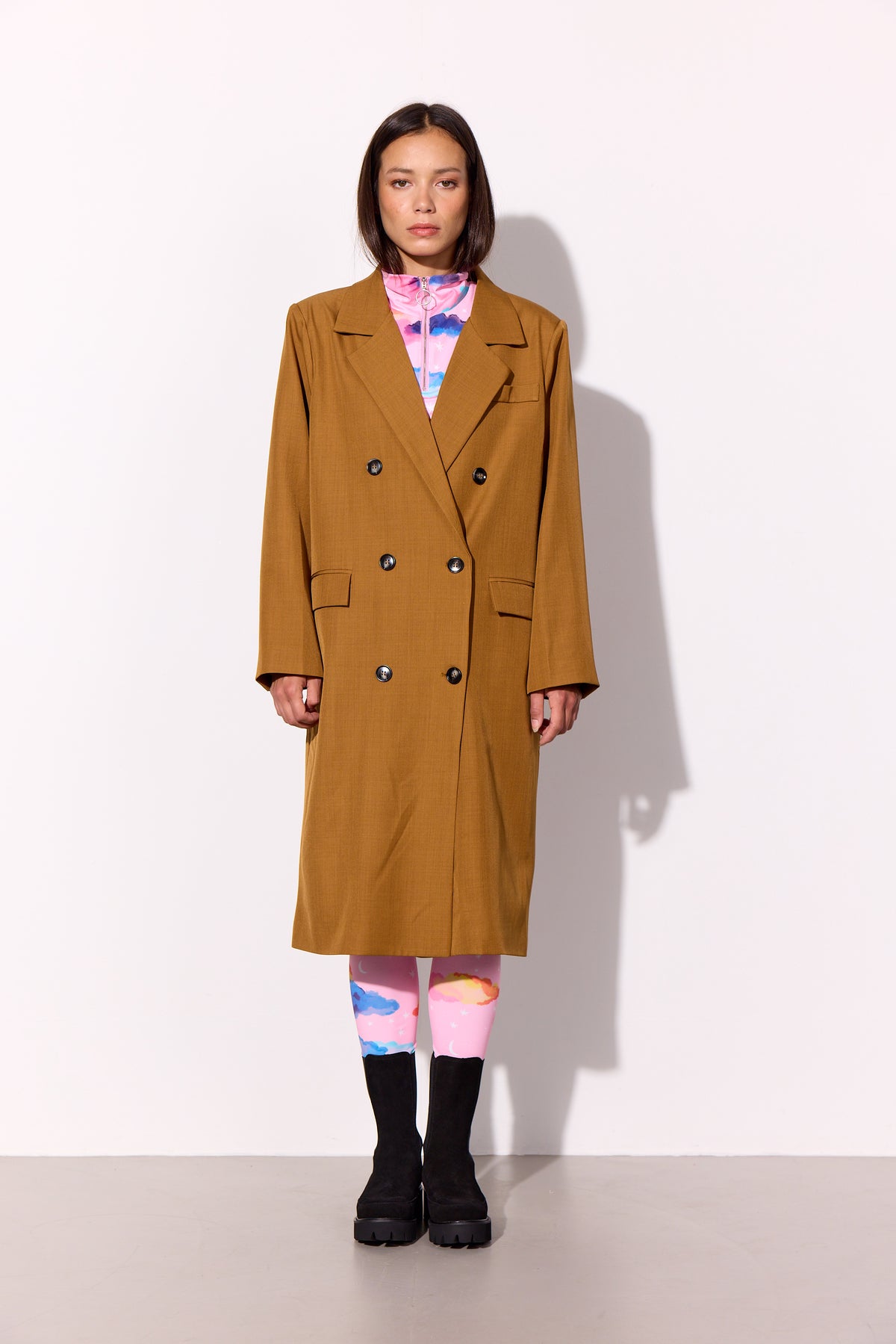 HUNKØN Sia Coat Coats Brown