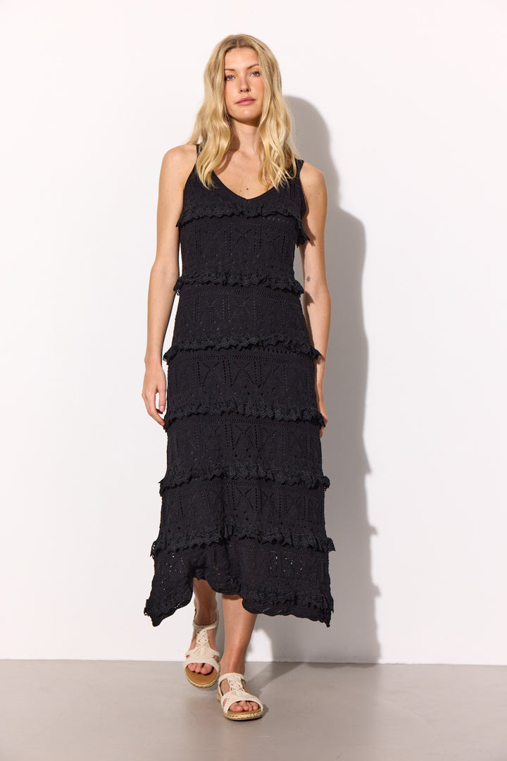 HUNKØN Sienna Knit Dress Dresses Black