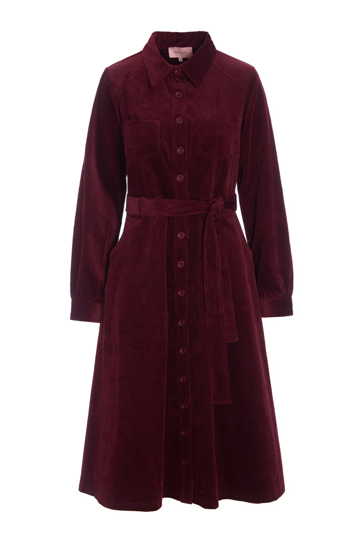 HUNKØN Silje Dress Dresses Bordeaux