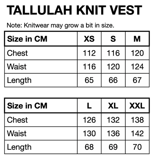 HUNKØN Tallulah Knit Vest Vests Brown Stripes