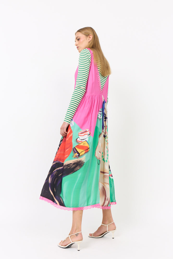 HUNKØN Thit Dress Dresses Cocktails with Cats Art Print