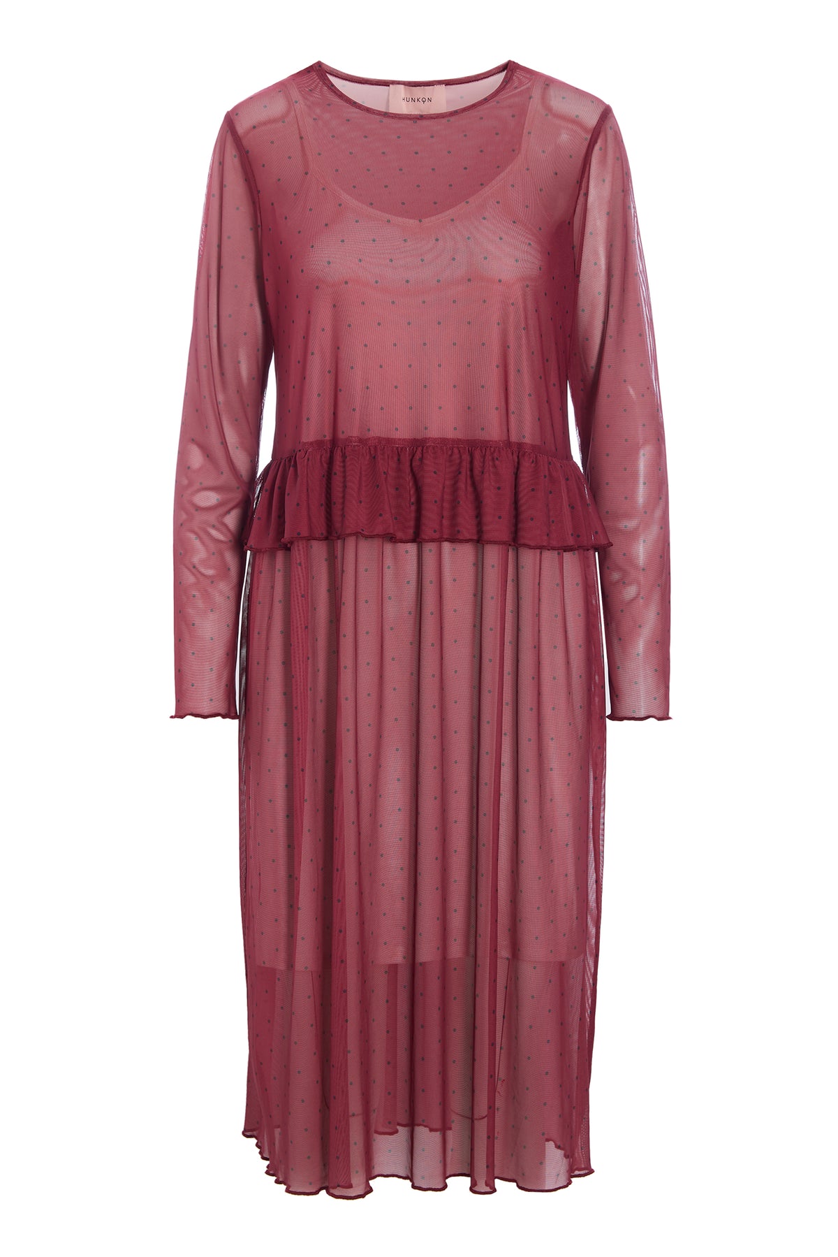 HUNKØN Tova Mesh Dress Dresses Zinfandel
