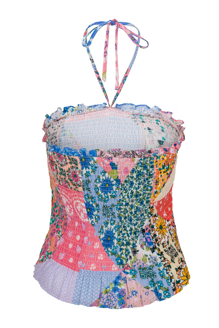 HUNKØN Una Smock top Tops Patchwork