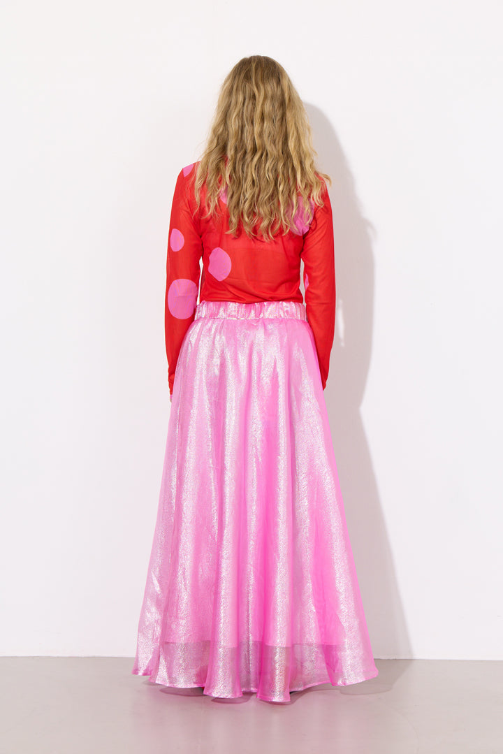 HUNKØN Zinnia Long Skirt Skirts Hot Pink