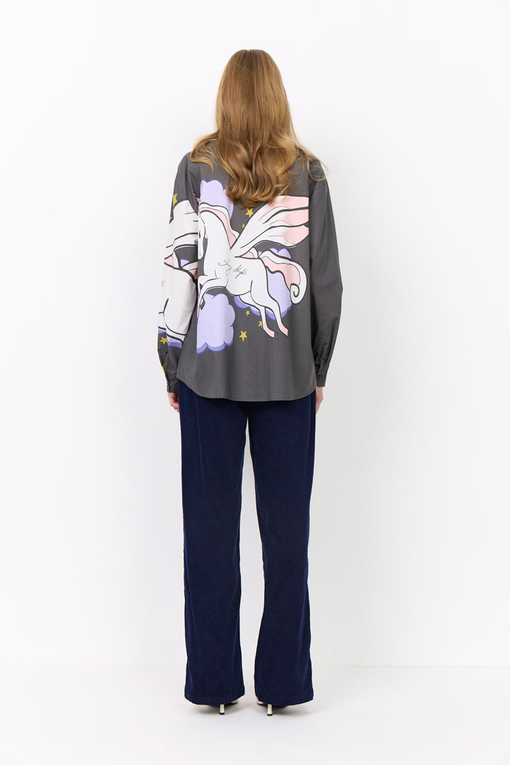 HUNKØN palma Shirt Shirts Dusty Black