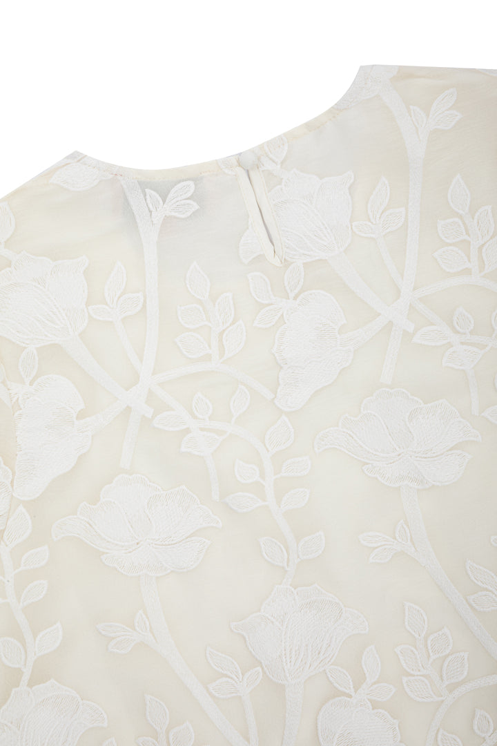 HUNKØN Aiko Blouse Blouses Cream