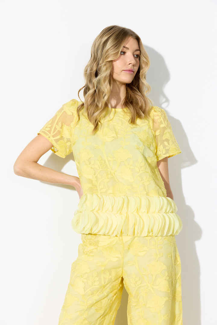 HUNKØN Aiko Blouse Blouses Yellow