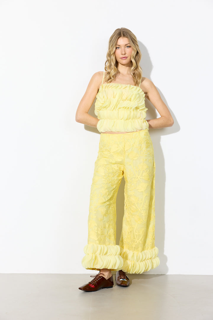 HUNKØN Aiko Trousers Trousers Yellow