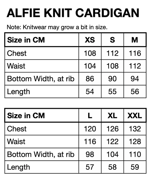 HUNKØN Alfie Knit Cardigan Cardigans Mint