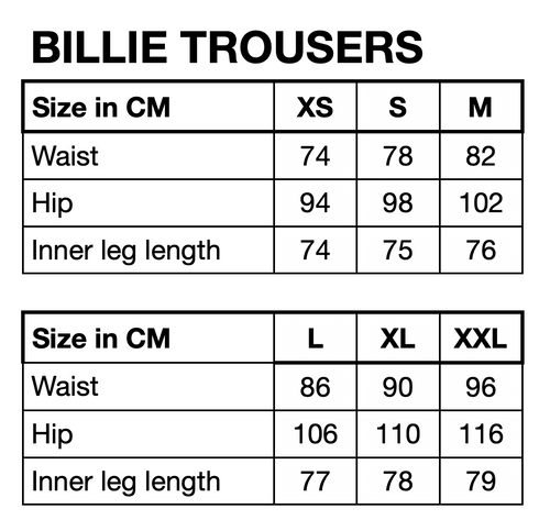 HUNKØN Billie Trousers Trousers Grey Pinstripe