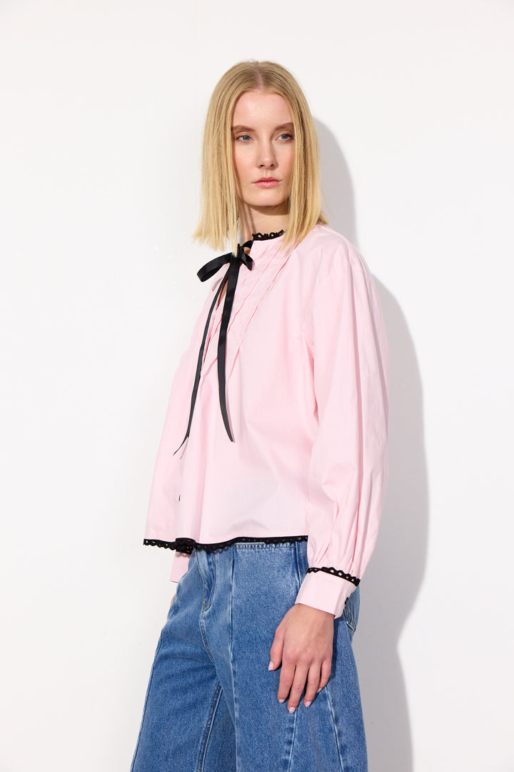 HUNKØN Britt Shirt Shirts Pink