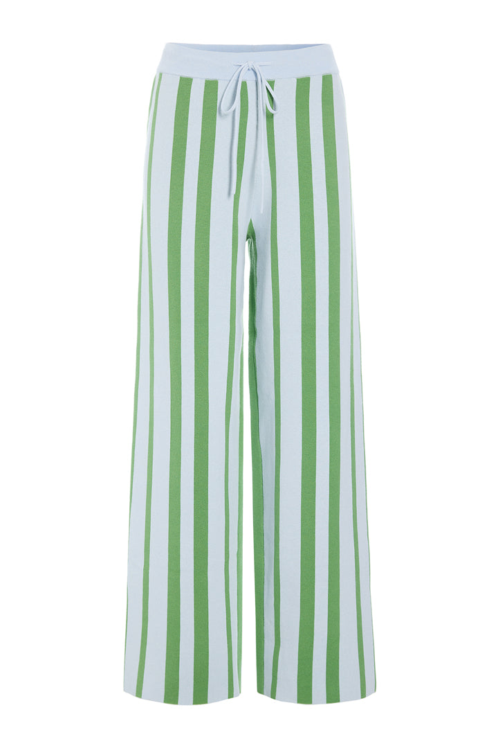HUNKØN Bubbles Trousers Trousers Green Striped