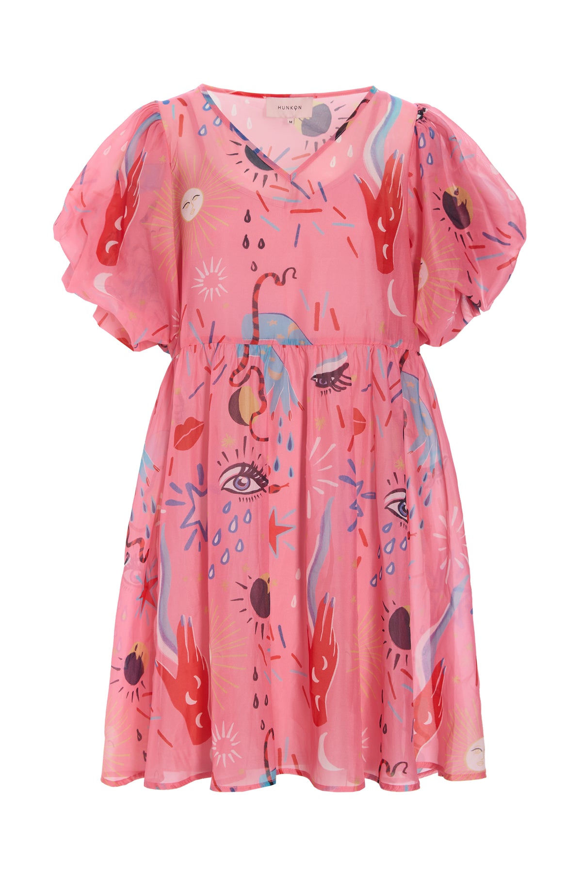 HUNKØN Carly Dress Dresses Graffiti Art Print