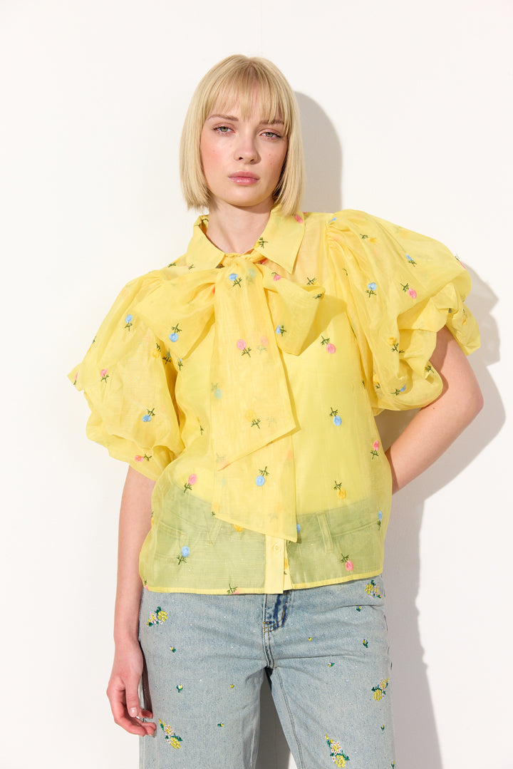 HUNKØN Conny Shirt Shirts Yellow