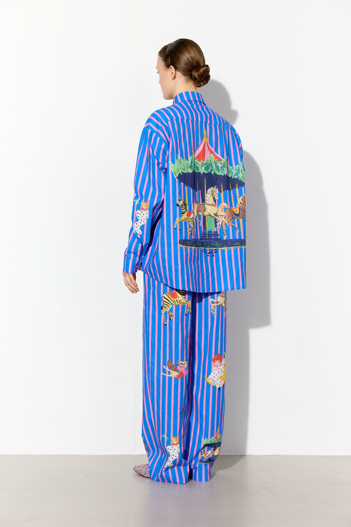 HUNKØN Cosmia Trousers Trousers Blue Showstopper Art Print