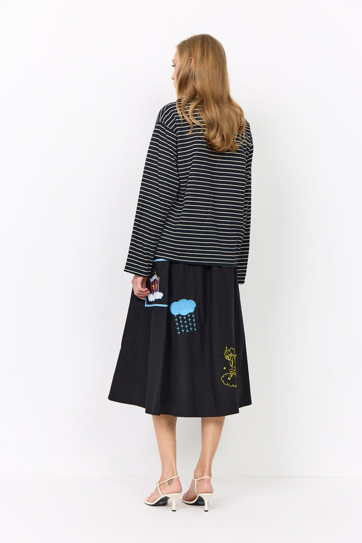 HUNKØN Davy Blouse Blouses Black
