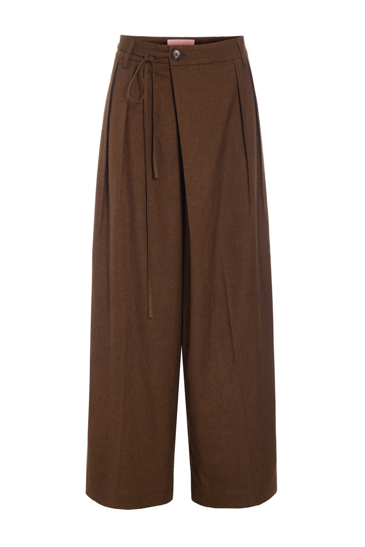 HUNKØN Emiko Trousers Trousers Brown