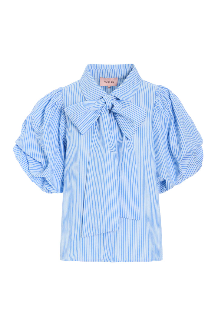 HUNKØN Gudrun Shirt Shirts Blue