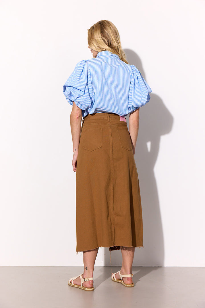 HUNKØN Gudrun Shirt Shirts Blue