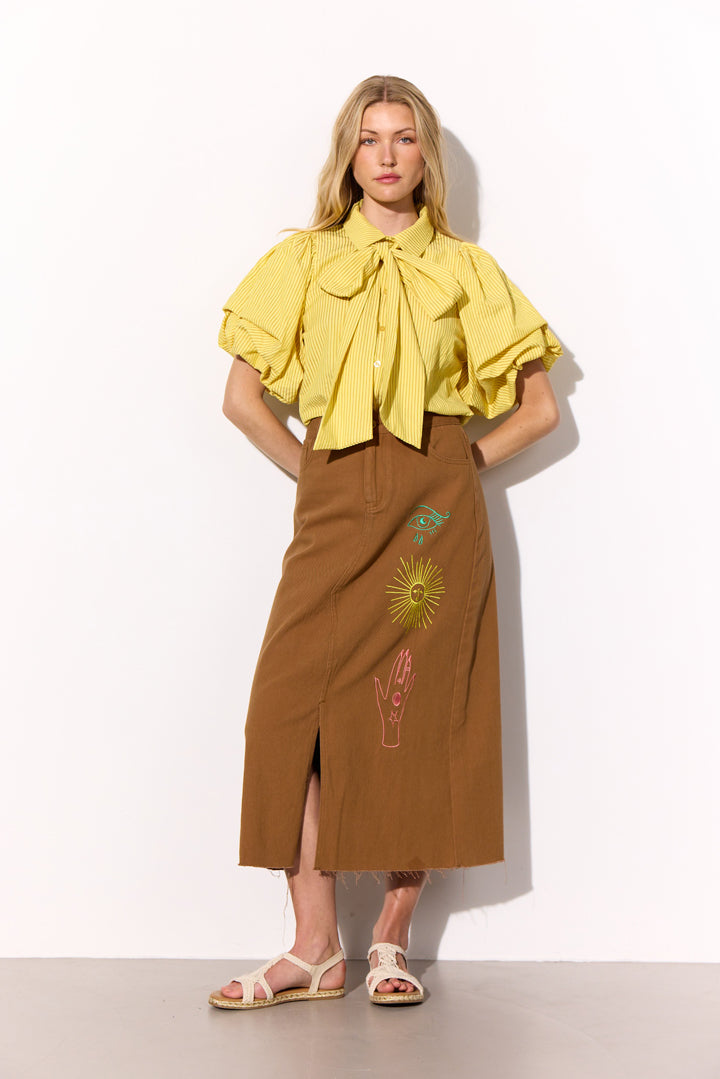 HUNKØN Gudrun Shirt Shirts Yellow