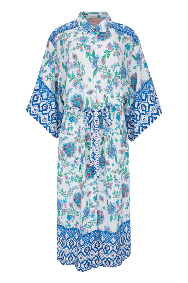 HUNKØN Helene Kimono Kimonos Blue