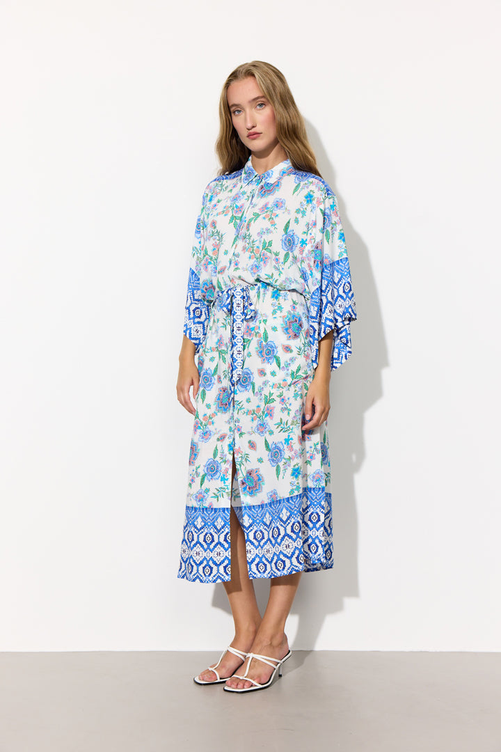 HUNKØN Helene Kimono Kimonos Blue