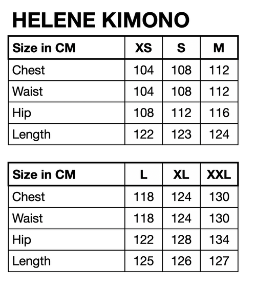 HUNKØN Helene Kimono Kimonos Berry
