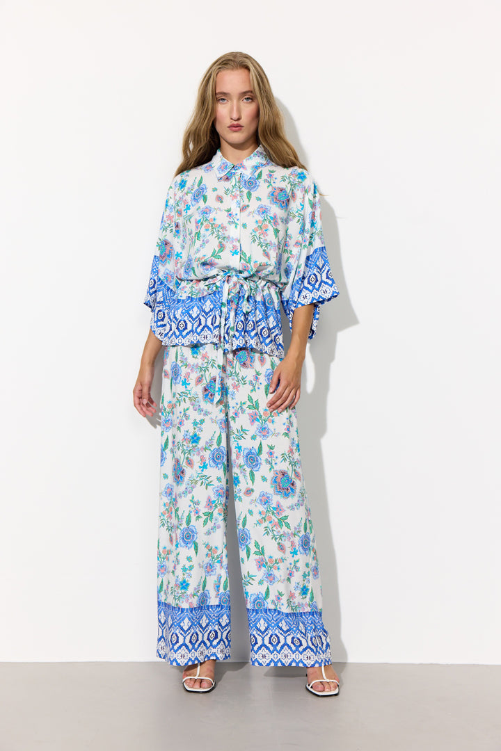 HUNKØN Helene Shirt Shirts Blue
