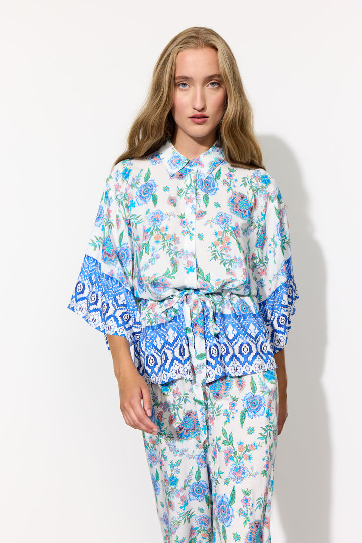 HUNKØN Helene Shirt Shirts Blue