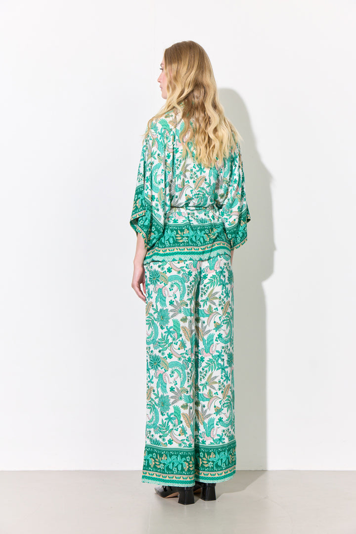 HUNKØN Helene Shirt Shirts Bird Green