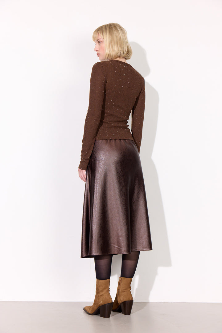 HUNKØN Inez Blouse Blouses Brown