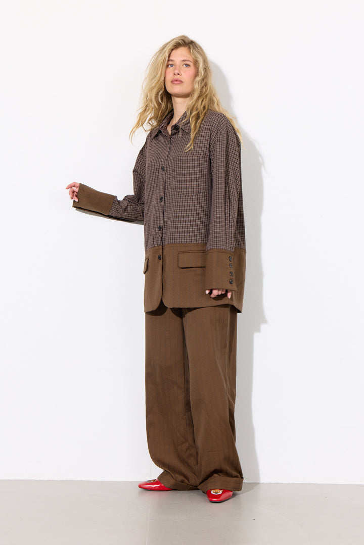 HUNKØN Irena Shirt Shirts Brown