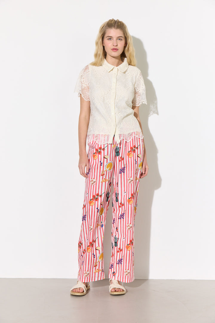 HUNKØN Jess Trousers Trousers Picnic Art Print