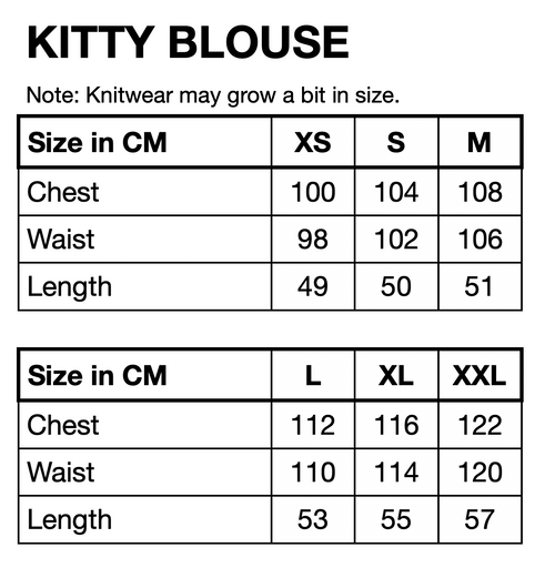 HUNKØN Kitti Knit Blouse Blouses Loud Leo