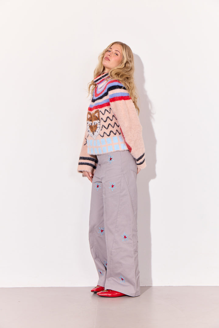 HUNKØN Kitti Knit Blouse Blouses Loud Leo