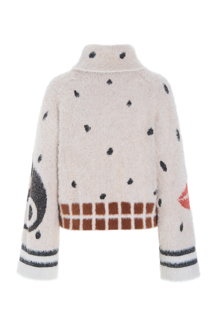 HUNKØN Kitti Knit Blouse Blouses Soft Leo