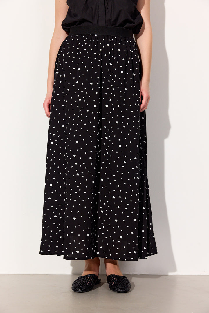 HUNKØN Kris Skirt Skirts Black w/White dots