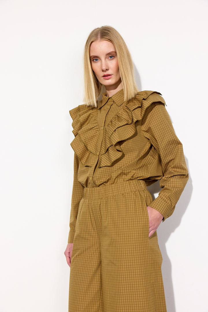 HUNKØN Luca Shirt Shirts Brown