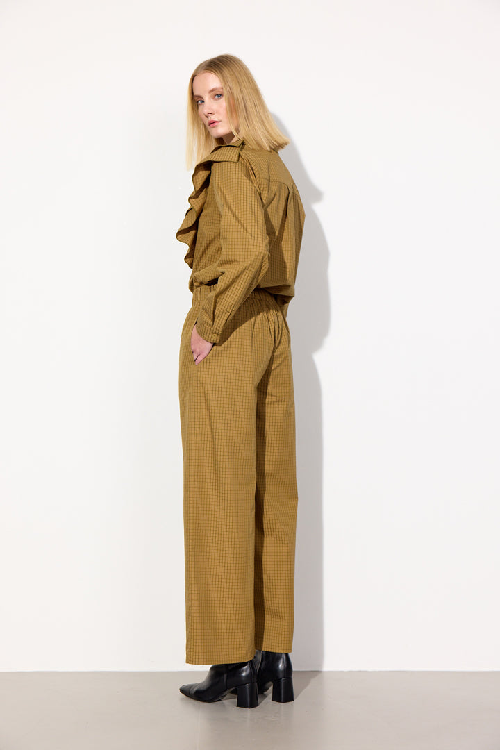 HUNKØN Luca Trousers Trousers Brown