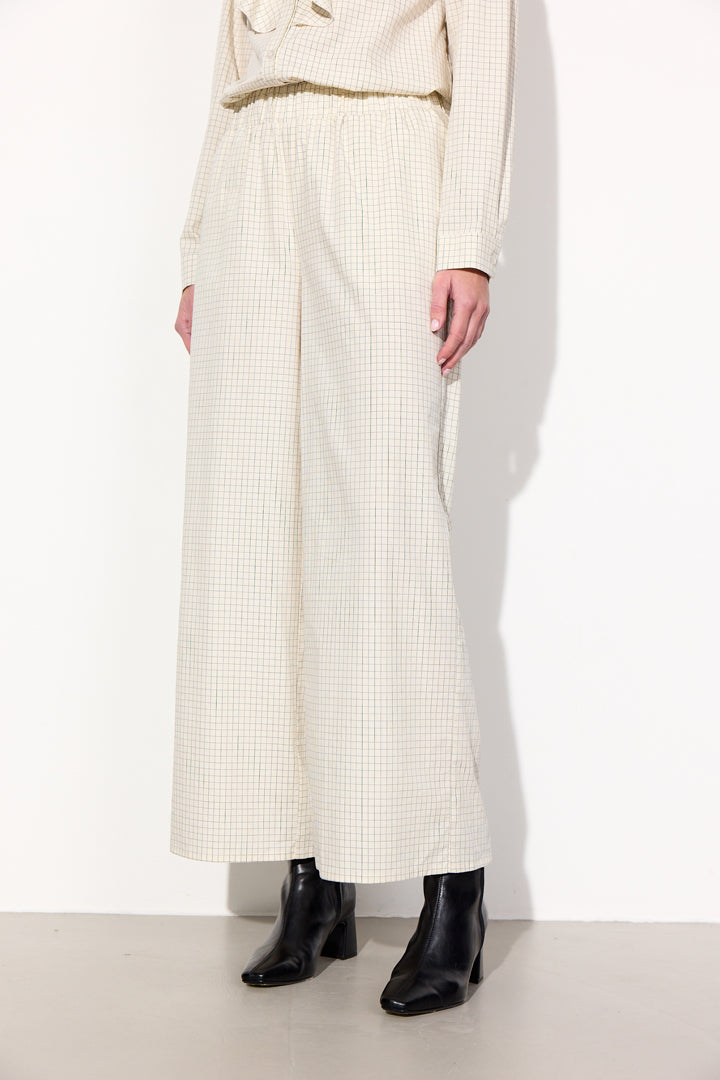HUNKØN Luca Trousers Trousers Cream