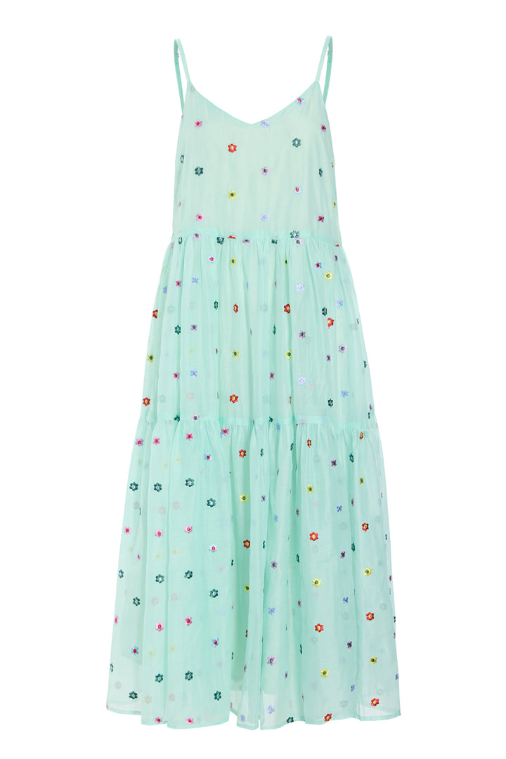 HUNKØN Lucia Strap Dress Dresses Mint