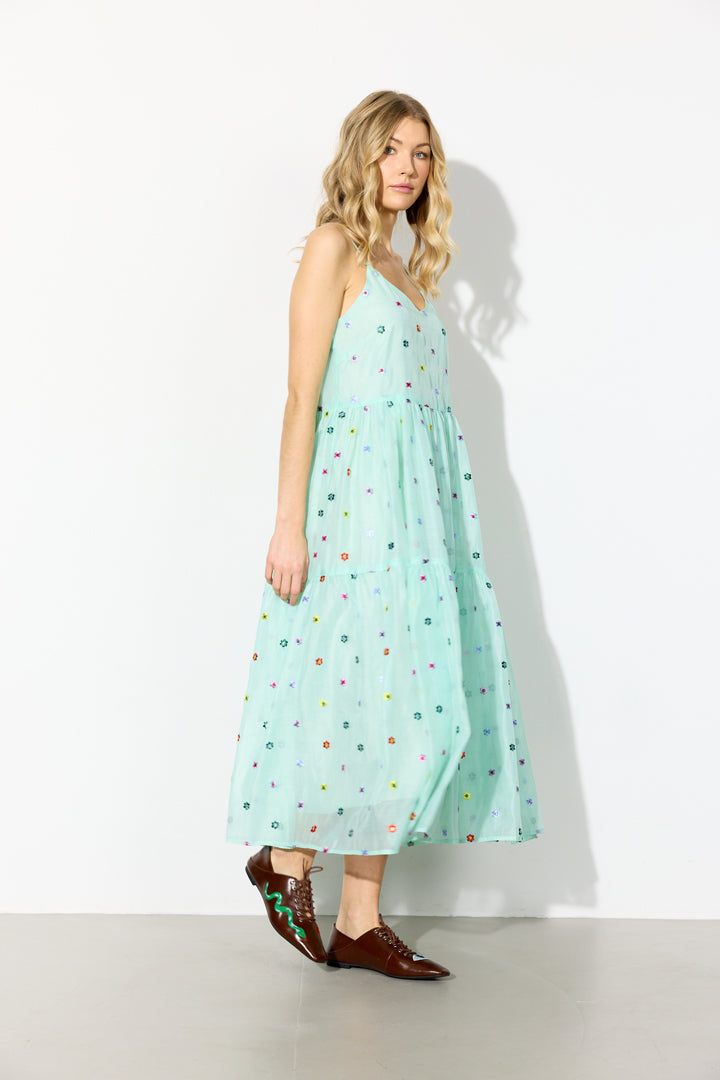 HUNKØN Lucia Strap Dress Dresses Mint