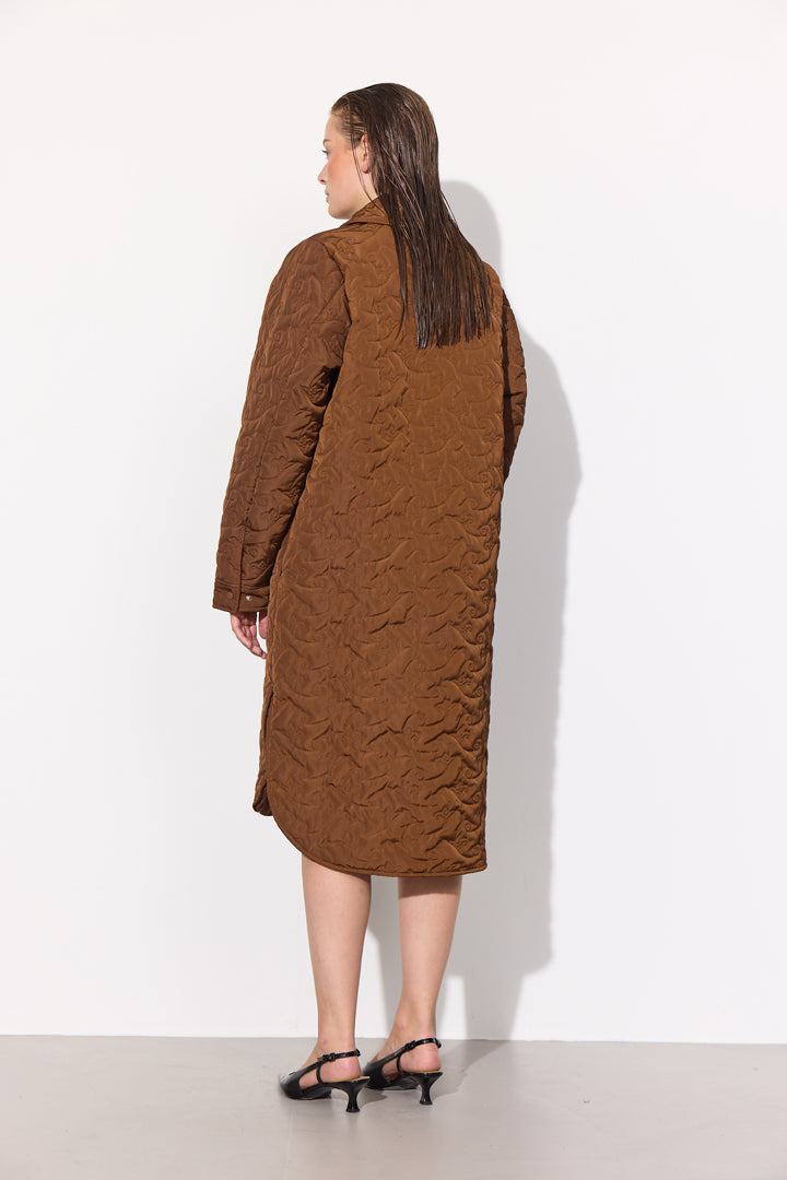 HUNKØN Ludmilla Coat Jackets Brown