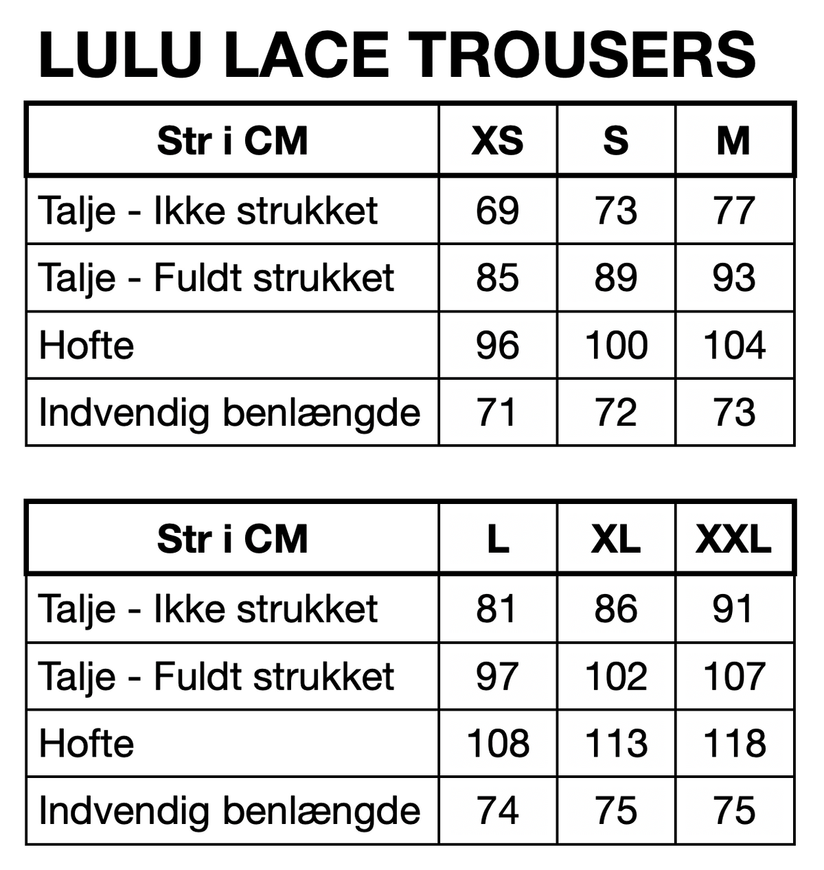 HUNKØN Lulu Lace Trousers Trousers Cream Lace