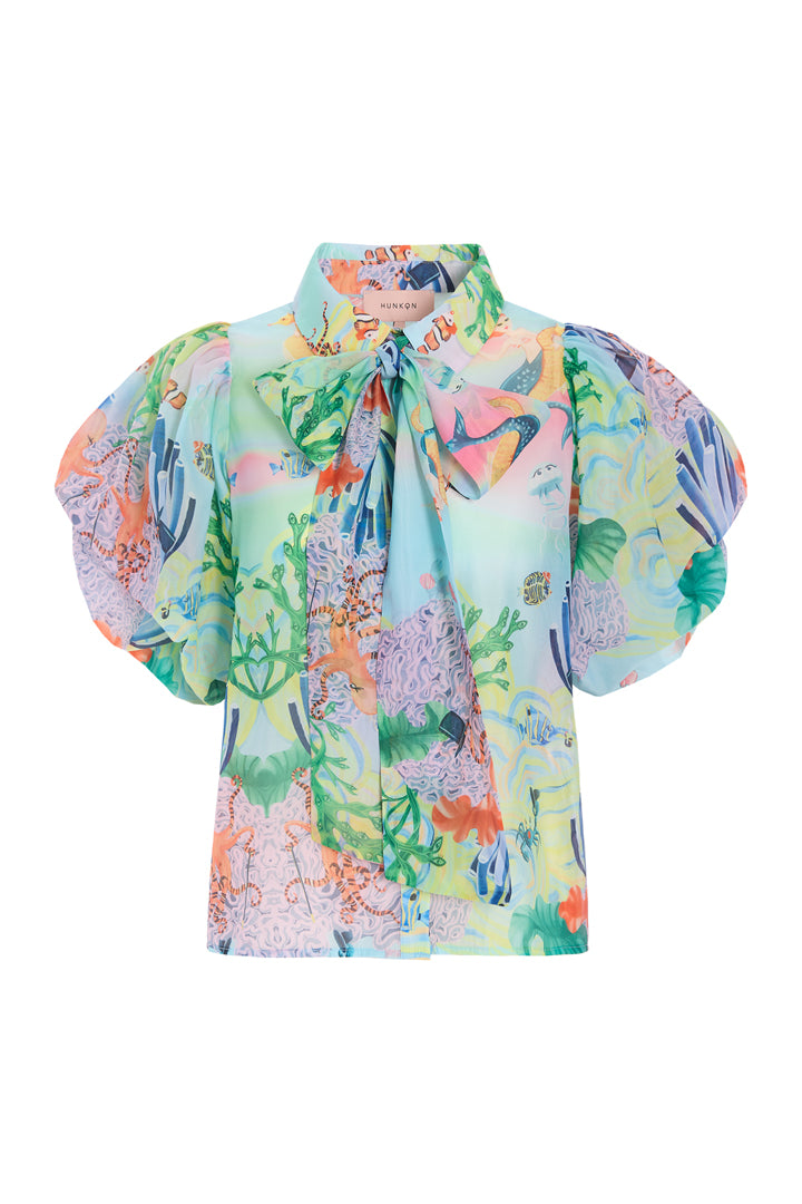 HUNKØN Marina Shirt Shirts Ocean Life Art Print