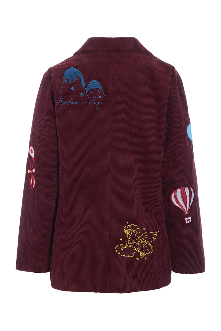 HUNKØN Nadine Blazer Jackets Burgundy
