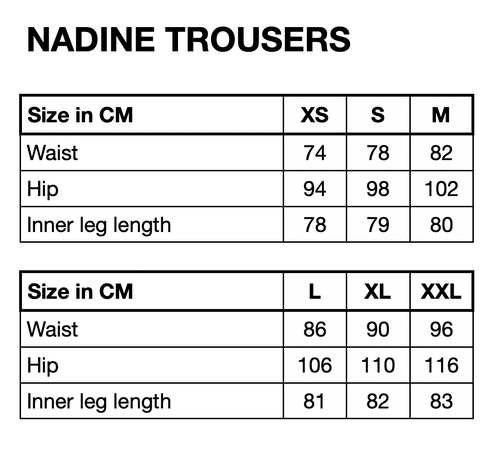 HUNKØN Nadine Trousers Trousers Black